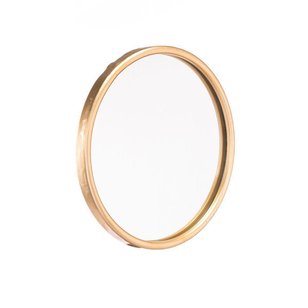 12" X 1" X 12" Small Simple Gold Mirror