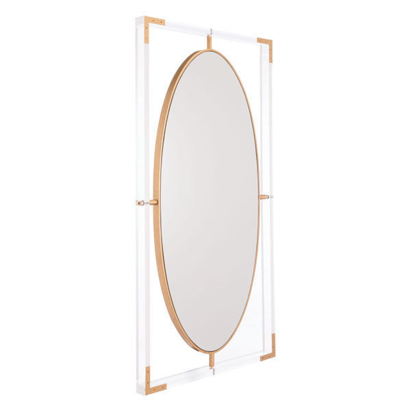 22.2" X 1.6" X 42.1" Rectangular Clear Mirror
