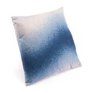 17.7" X 17.7" X 1.2" Blue And Natural Laid-Back Pillow