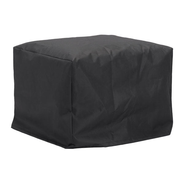 22.6" X 22.6" X 18.5" Champagne White Ottoman