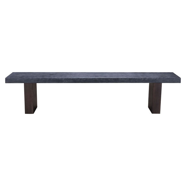 78.7" X 15.7" X 17.7" Cement And Natural Poly Bench