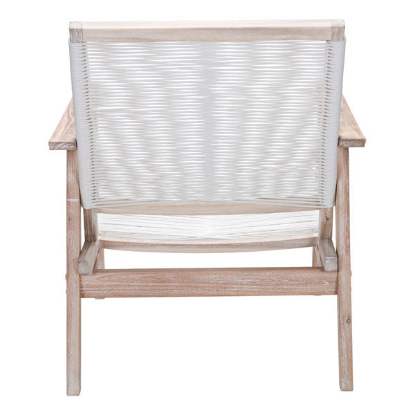 28.9" X 33.1" X 34.4" White W And White Arm Chair