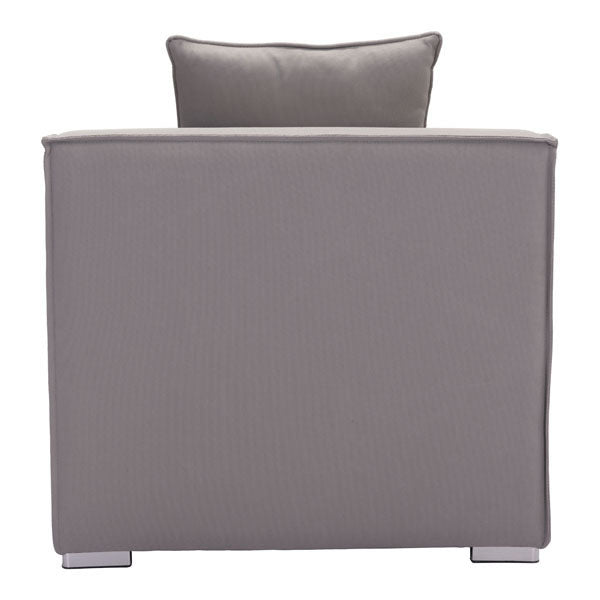 29.5" X 34.6" X 25.4" Middle Gray Chair