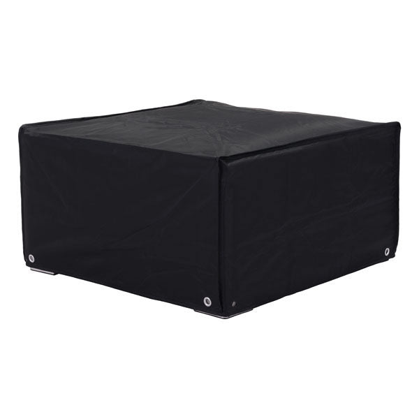 29.1" X 29.1" X 16.5" Gray Sunproof Fabric Ottoman