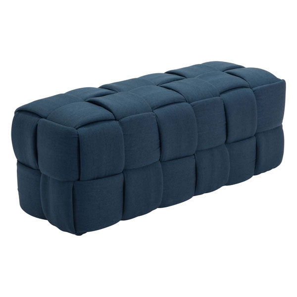 51.2" X 19.7" X 19.7" Navy Blue Polyblend Bench