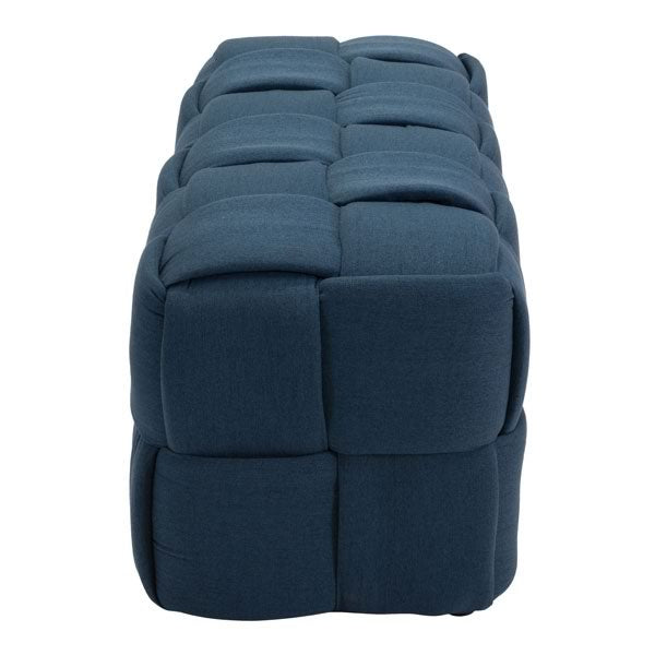 51.2" X 19.7" X 19.7" Navy Blue Polyblend Bench