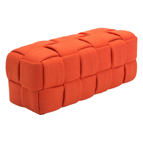 51.2" X 19.7" X 19.7" Polyblend Orange Bench