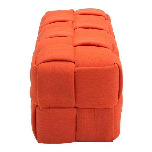 51.2" X 19.7" X 19.7" Polyblend Orange Bench