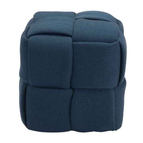 19.7" X 19.7" X 19.7" Orange Polyblend Pouf