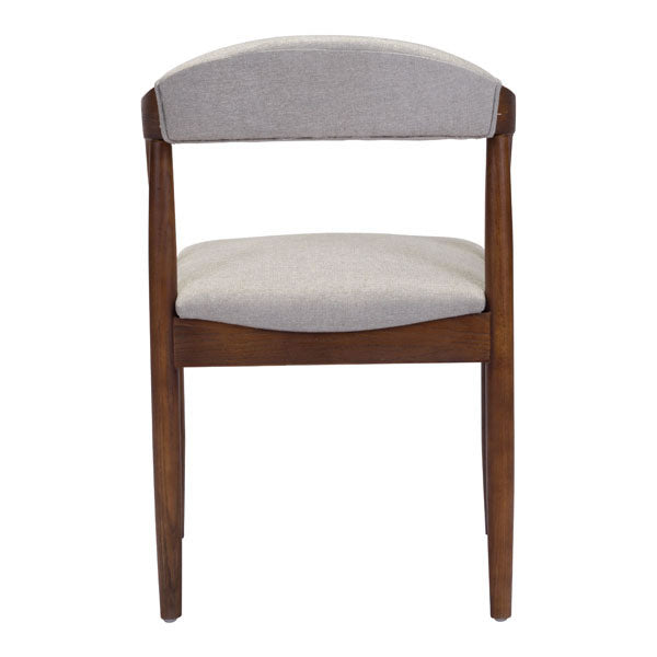 21.3" X 22.4" X 31.7" Light Gray Linen Dining Chair