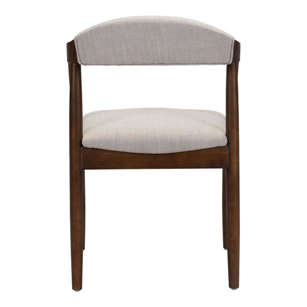 21.3" X 22.4" X 31.7" Beige Linen Dining Chair