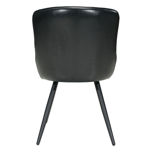 20.5" X 22.8" X 32.7" Black Dining Chair