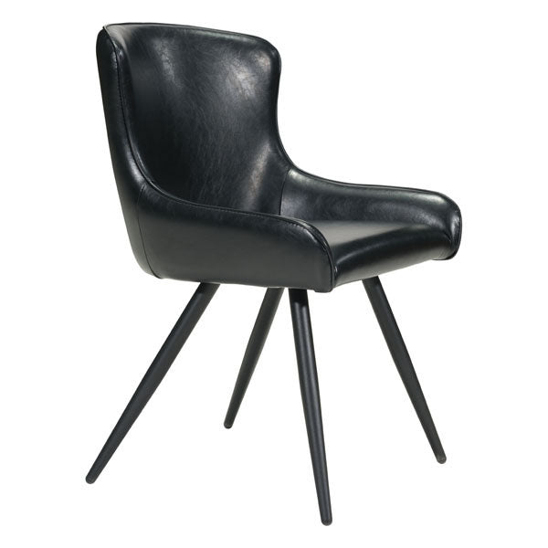 20.5" X 22.8" X 32.7" Black Dining Chair