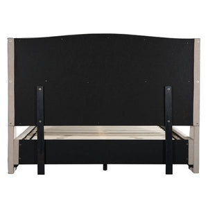 85" X 88.6" X 63" Enlightenment King Beige Bed