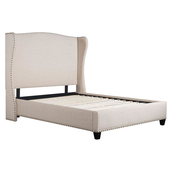 69.3" X 88.6" X 63" Enlightenment Queen Beige Bed