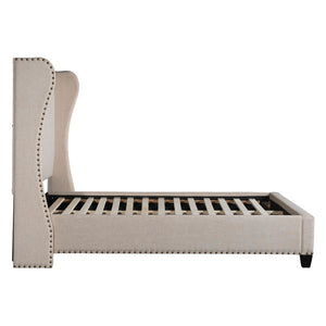 69.3" X 88.6" X 63" Enlightenment Queen Beige Bed
