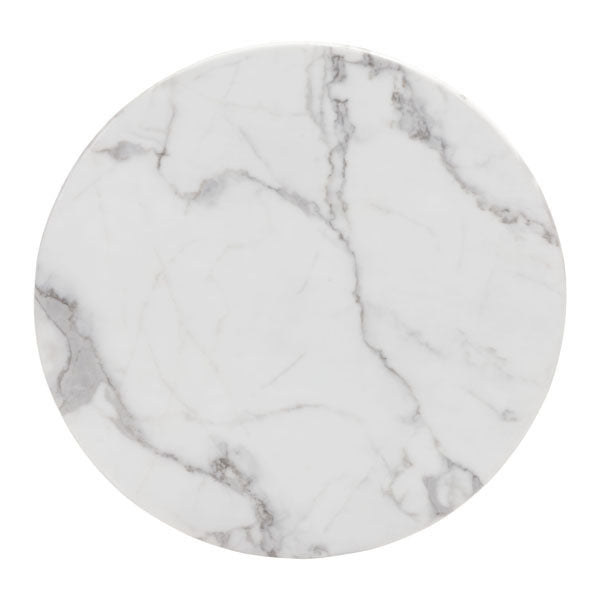 24" X 24" X 16.9" Stone And Ss Globe End Table