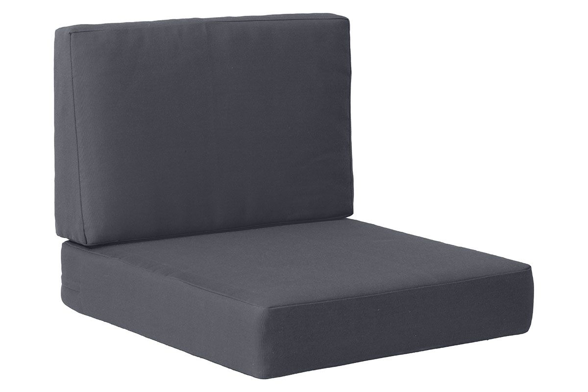 24.5" X 26.5" X 22" Dark Gray Cushion Arm Chair