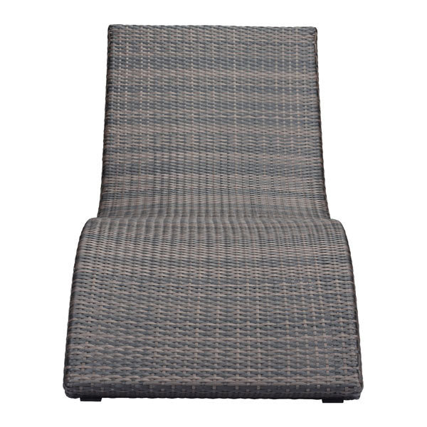 27.5" X 74" X 32" Brown Beach Chaise Lounge