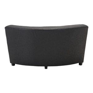 41.3" X 41.3" X 29.1" Black Leatherette Corner Chair