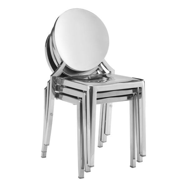 17.5" X 18" X 31.9" 2 Pcs Ss Dining Chair