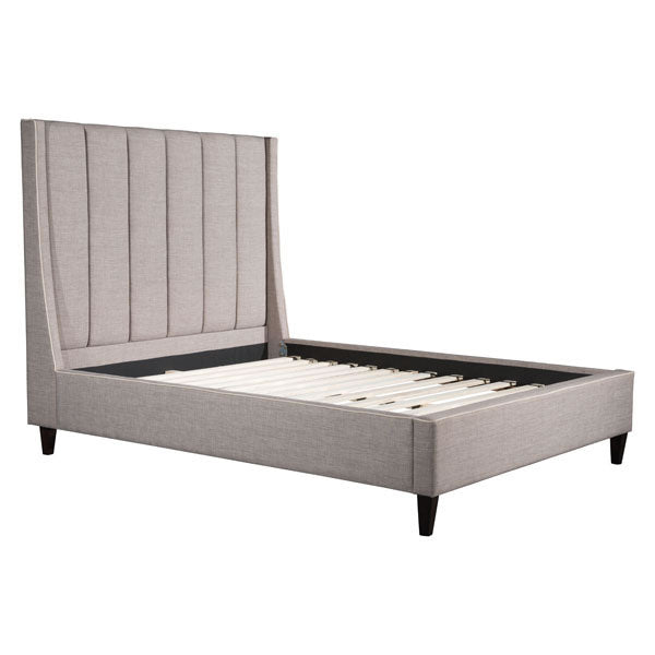 65.7" X 88.2" X 61" Gilded Age Queen Dove Gray Bed