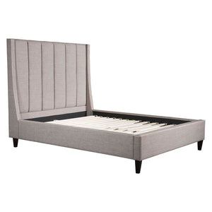 65.7" X 88.2" X 61" Gilded Age Queen Dove Gray Bed