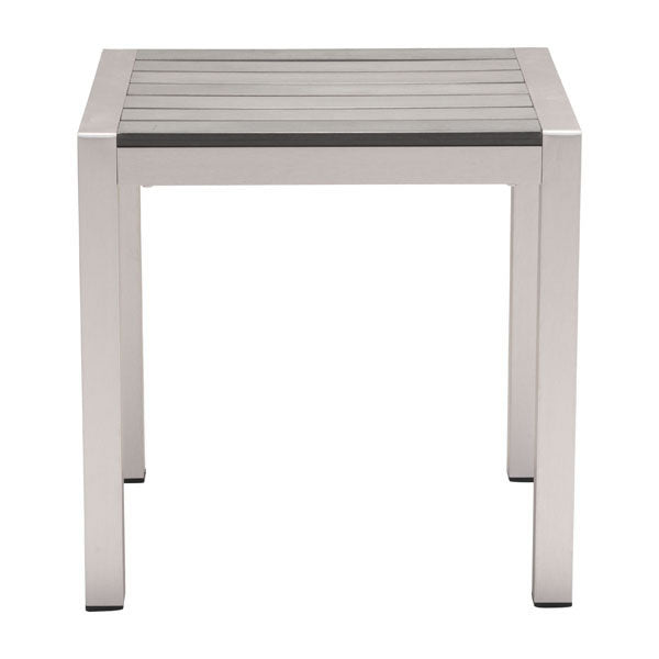 20" X 20" X 22" Gray And Beige Beach Side Table