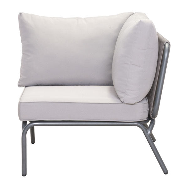 29.5" X 30" X 27" Single Gray Sunproof Fabric Corner