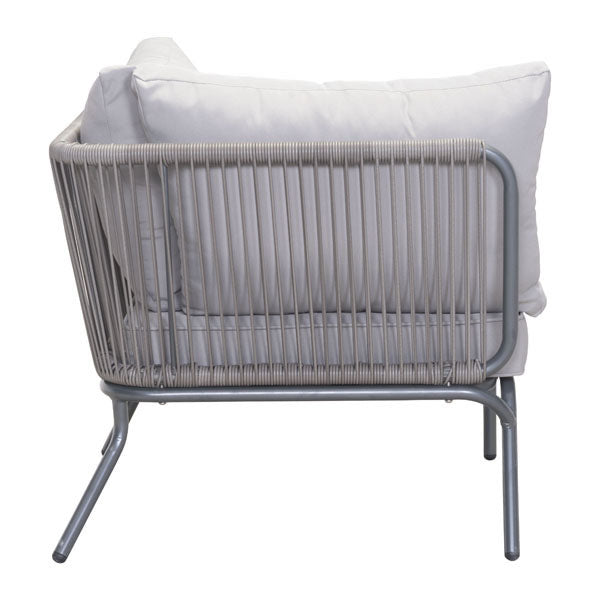 29.5" X 30" X 27" Single Gray Sunproof Fabric Corner