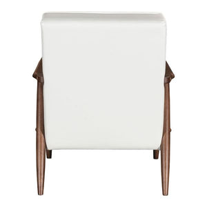 27.2" X 32.1" X 32.9" White Rocky Arm Chair