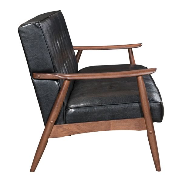 68.5" X 32.1" X 32.9" Black Rocky Sofa