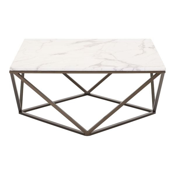 47.2" X 23.6" X 17.7" White Coffee Table