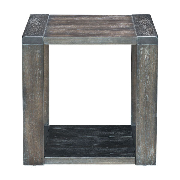 28" X 28" X 12" Gray End Table