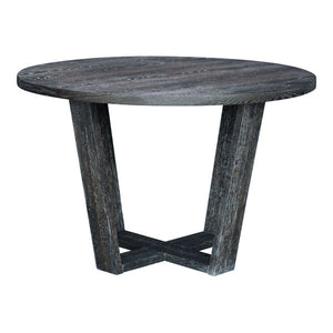 50" X 50" X 3" Gray Skyline Round Dining Table