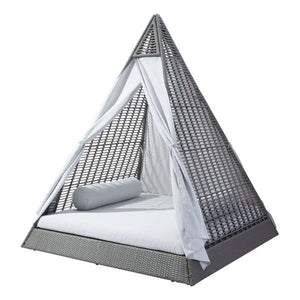 77" X 79" X 9" Gray And Light Gray Daybed