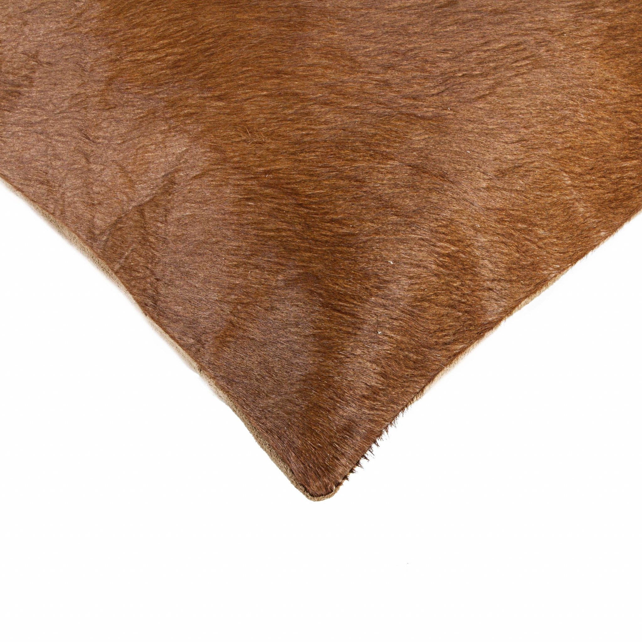 18" x 18" x 5" Brown Cowhide - Pillow