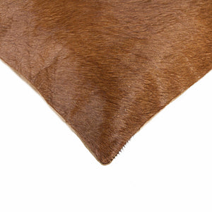 18" x 18" x 5" Brown Cowhide - Pillow