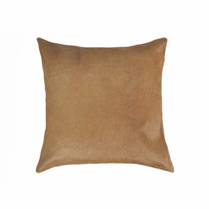 18" x 18" x 5" Tan Cowhide - Pillow