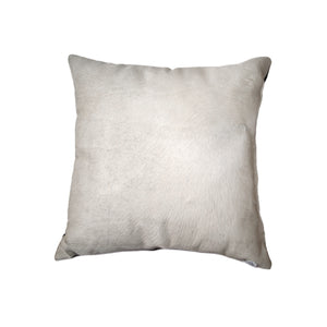 18" x 18" x 5" Off White Cowhide - Pillow