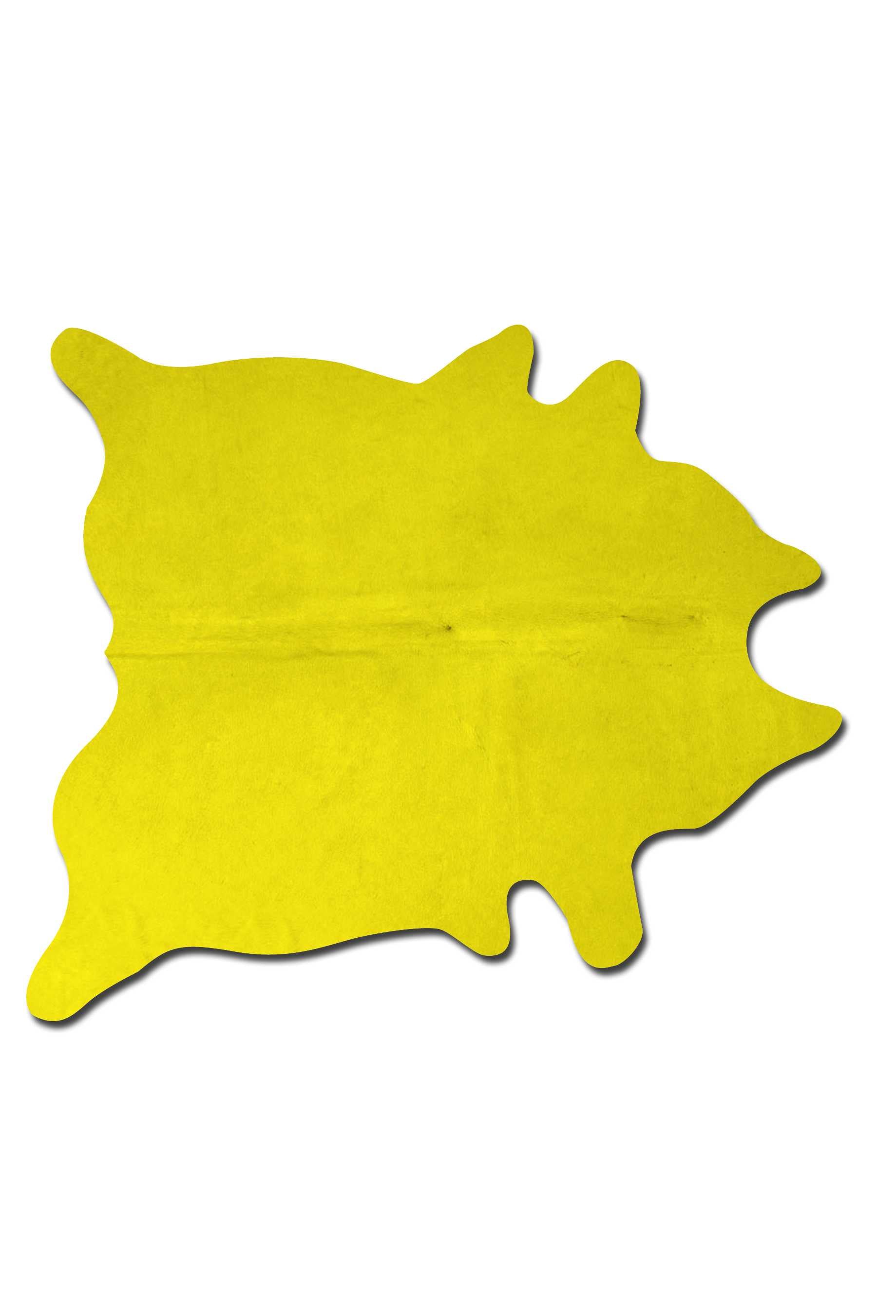 72" x 84" Yellow, Cowhide - Rug