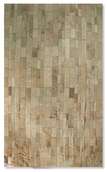 60" x 96" Gray, Cowhide Stitched - Area Rug