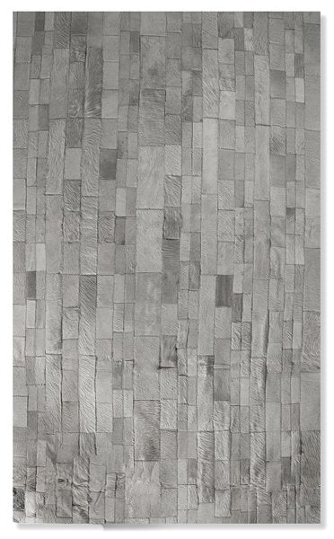 60" x 96" White, Cowhide Stitched - Area Rug