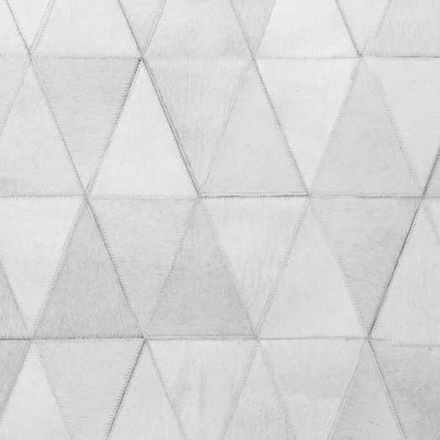 60" x 96" Gray Mosaik, Natural Stitched Cowhide - Area Rug