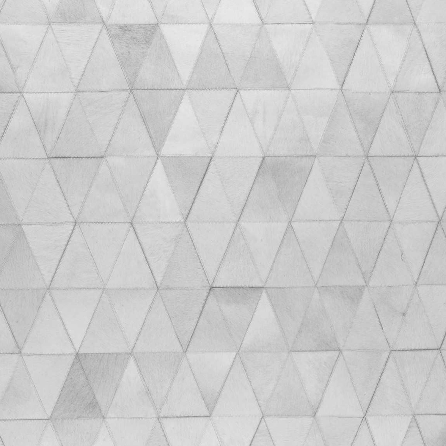 96" x 120" Gray, Mosaik Natural Stitched Cowhide - Area Rug