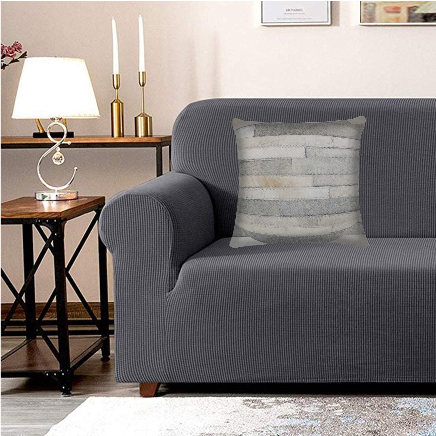 18" x 18" x 5" Gray - Pillow