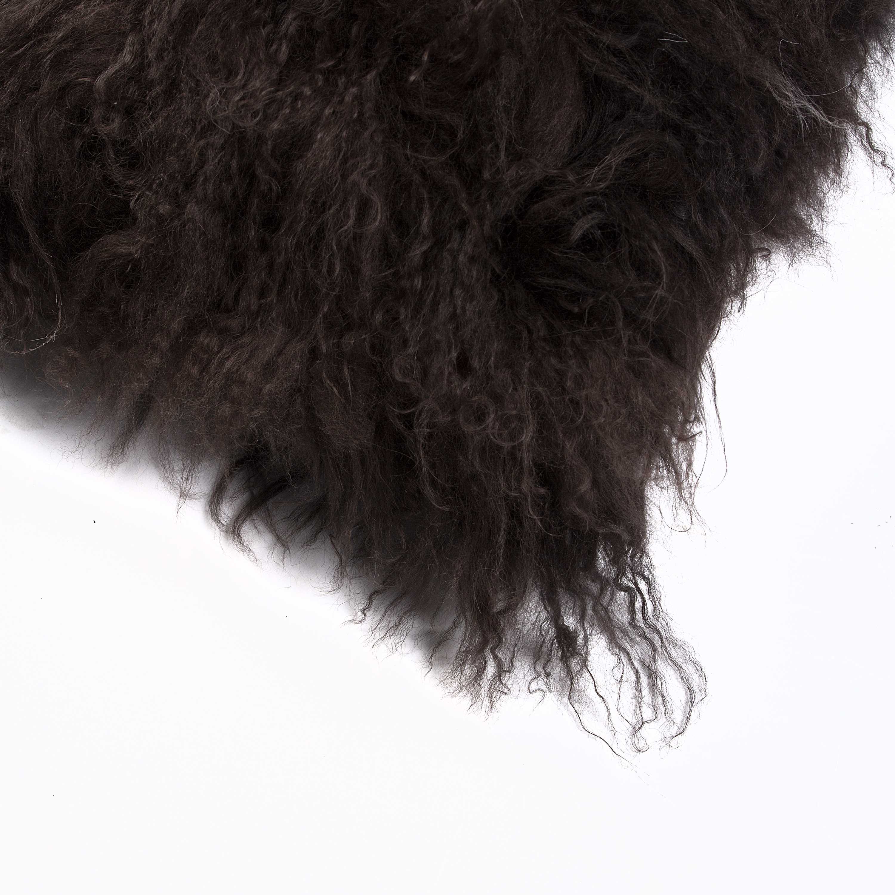 18" x 18" x 5" Black Sheepskin - Pillow