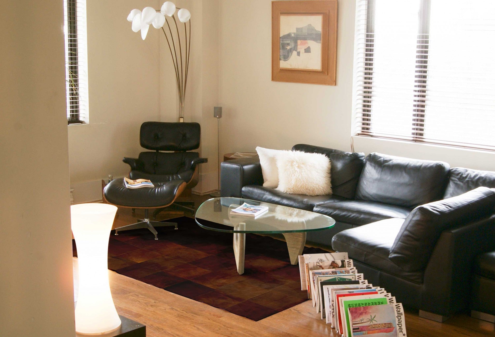 60" x 96" Brown, 10" Square Patches, Cowhide - Area Rug