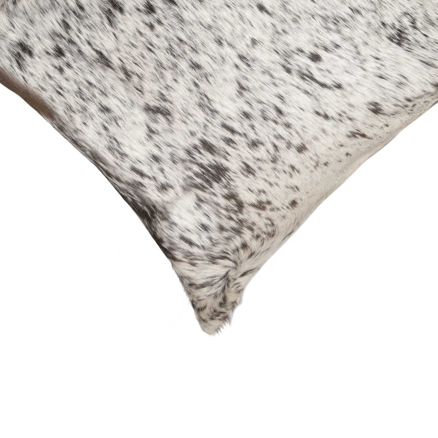 18" x 18" x 5" Salt And Pepper Gray And White Cowhide - Pillow