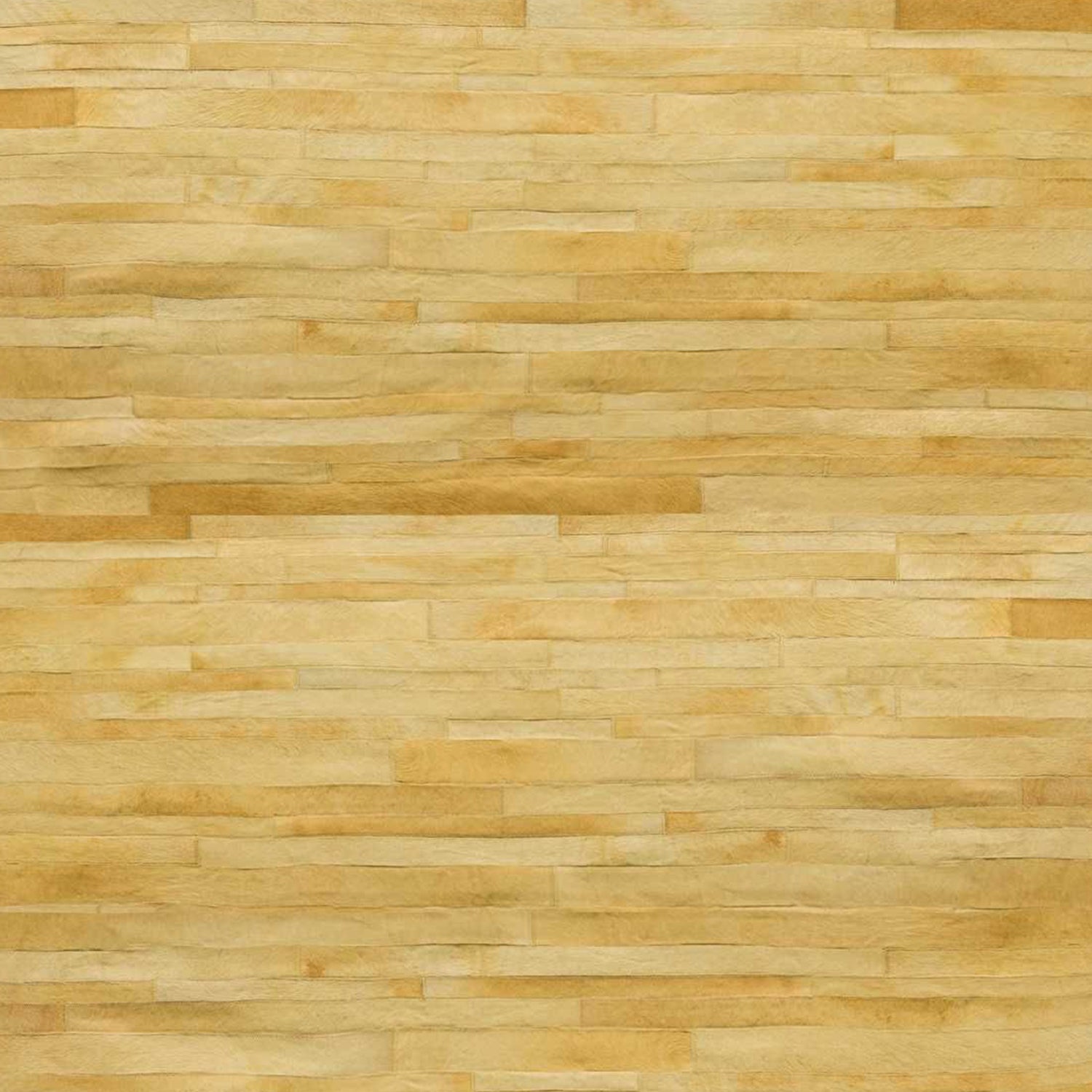 96" x 120" Natural Linear, Cowhide Stitched - Area Rug